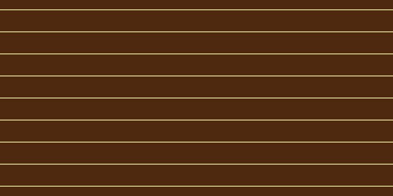 #4e280c, #dbd393 horizontal lines, two pixels wide, forty-three pixels apart