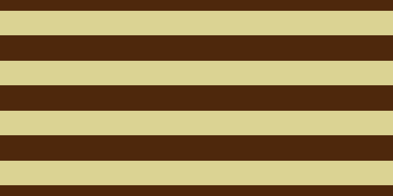#4e280c, #dbd393 horizontal lines, fifty pixels wide, fifty-two pixels apart