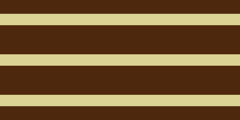 #4e280c, #dbd393 horizontal lines, thirty-eight pixels wide, ninety-seven pixels apart