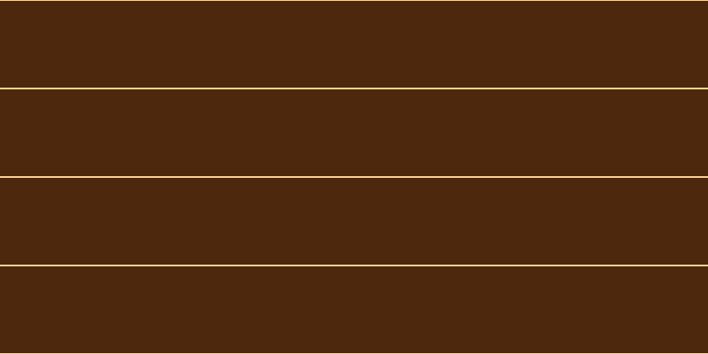 #4e280c, #fcd393 horizontal lines, two pixels wide, ninety-eight pixels apart