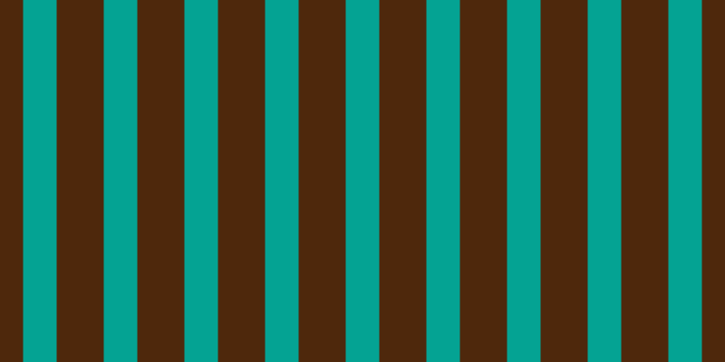 #4e280c, #04a393 vertical lines, thirty-seven pixels wide, fifty-two pixels apart
