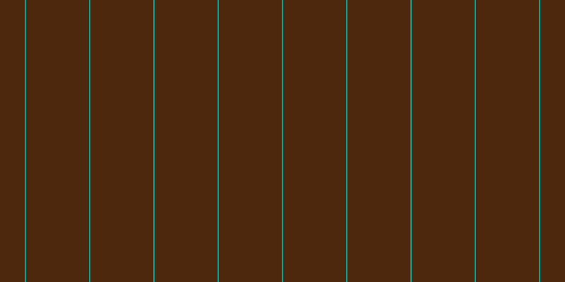 #4e280c, #04a393 vertical lines, two pixels wide, eighty-nine pixels apart