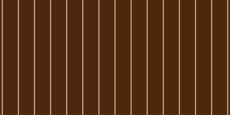 #4e280c, #caa393 vertical lines, four pixels wide, fifty-two pixels apart