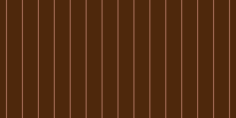 #4e280c, #eba393 vertical lines, two pixels wide, fifty-two pixels apart