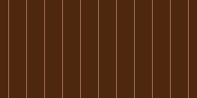#4e280c, #eba393 vertical lines, two pixels wide, seventy-one pixels apart