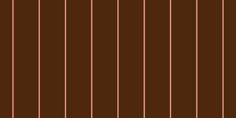 #4e280c, #eba393 vertical lines, four pixels wide, eighty-five pixels apart