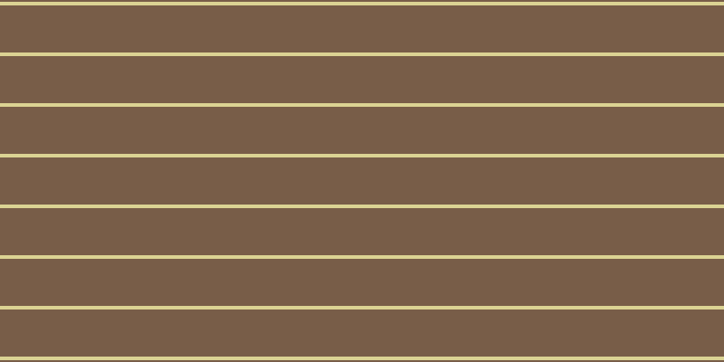 #4e280c (75%), #dbd393 horizontal lines, four pixels wide, fifty-two pixels apart
