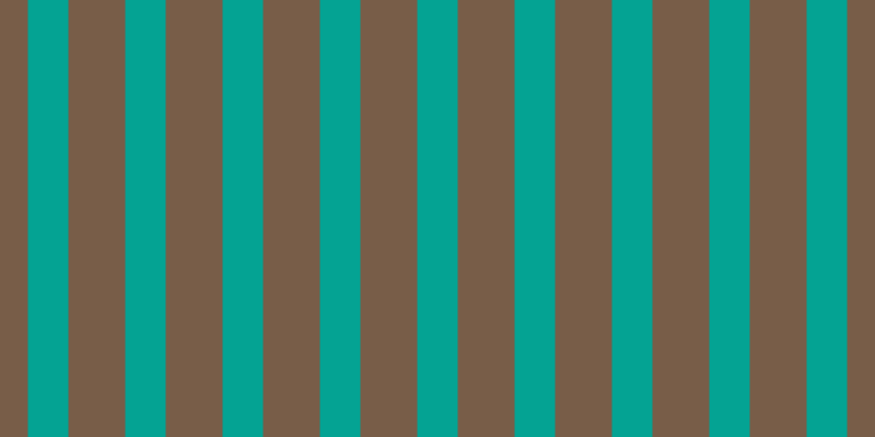 #4e280c (75%), #04a393 vertical lines, thirty-seven pixels wide, fifty-two pixels apart