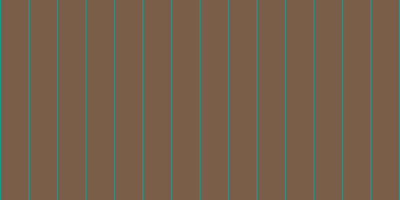 #4e280c (75%), #04a393 vertical lines, two pixels wide, fifty-five pixels apart