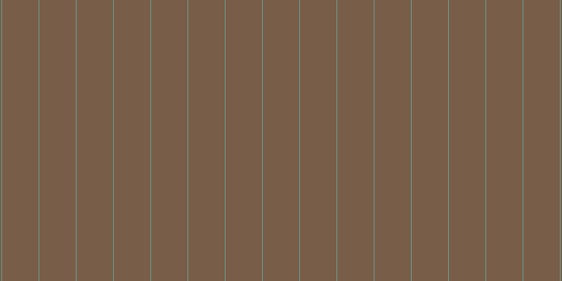 #4e280c (75%), #67a393 vertical lines, one pixels wide, fifty-two pixels apart