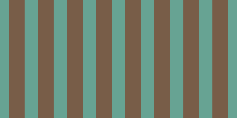 #4e280c (75%), #67a393 vertical lines, forty-six pixels wide, fifty-two pixels apart