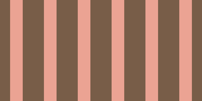 #4e280c (75%), #eba393 vertical lines, fifty pixels wide, eighty-four pixels apart