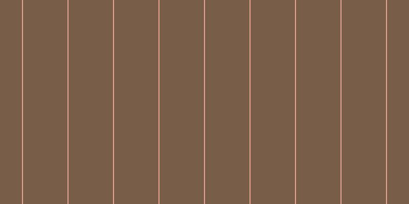 #4e280c (75%), #eba393 vertical lines, two pixels wide, eighty-seven pixels apart