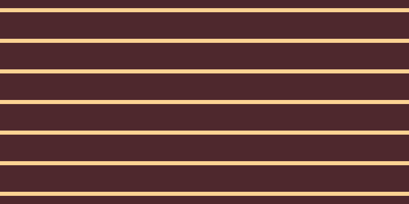 #4e282d, #fcd393 horizontal lines, eight pixels wide, fifty-two pixels apart
