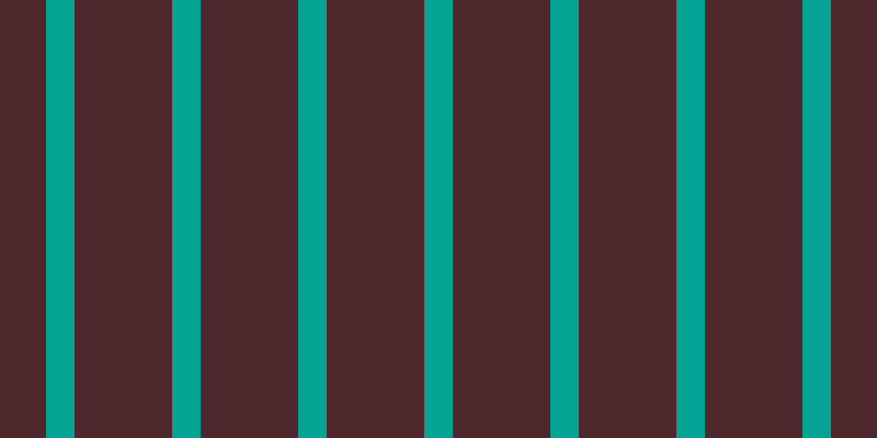 #4e282d, #04a393 vertical lines, twenty-six pixels wide, eighty-nine pixels apart