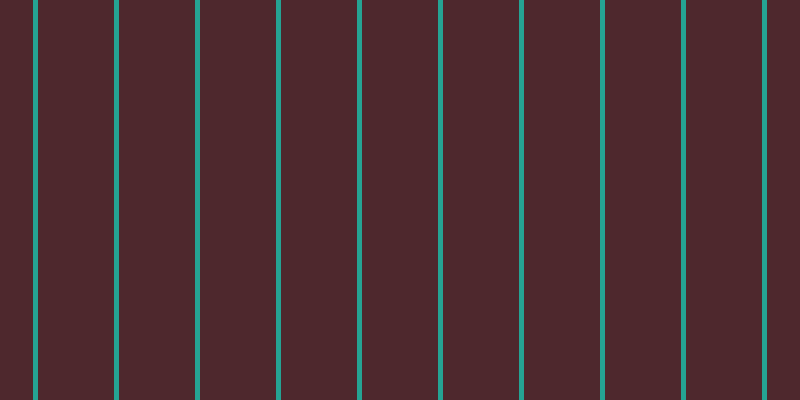 #4e282d, #25a393 vertical lines, five pixels wide, seventy-six pixels apart