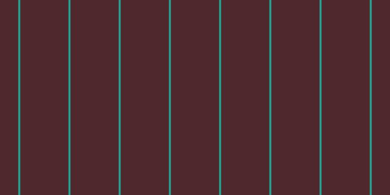 #4e282d, #25a393 vertical lines, four pixels wide, ninety-nine pixels apart