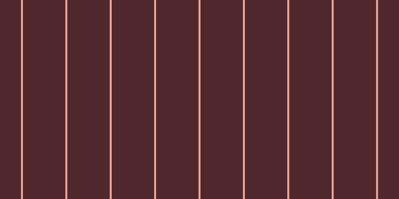 #4e282d, #eba393 vertical lines, four pixels wide, eighty-five pixels apart