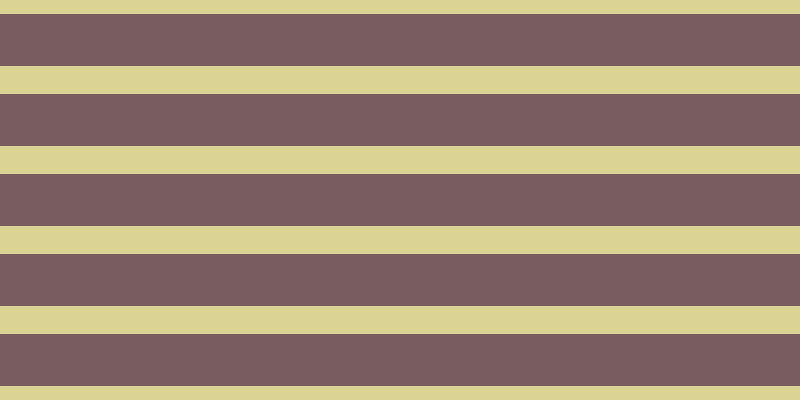 #4e282d (75%), #dbd393 horizontal lines, twenty-eight pixels wide, fifty-two pixels apart