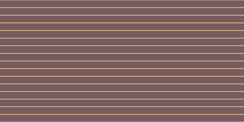 #4e282d (75%), #fcd393 horizontal lines, two pixels wide, twenty-three pixels apart