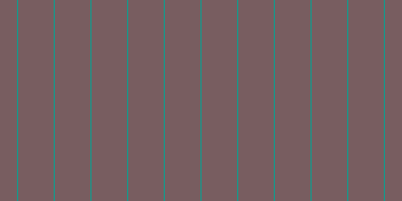 #4e282d (75%), #04a393 vertical lines, two pixels wide, seventy-one pixels apart