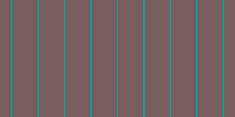 #4e282d (75%), #04a393 vertical lines, five pixels wide, eighty-five pixels apart