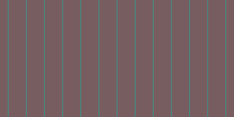 #4e282d (75%), #25a393 vertical lines, two pixels wide, sixty pixels apart