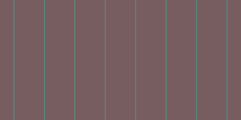#4e282d (75%), #46a393 vertical lines, two pixels wide, ninety-nine pixels apart