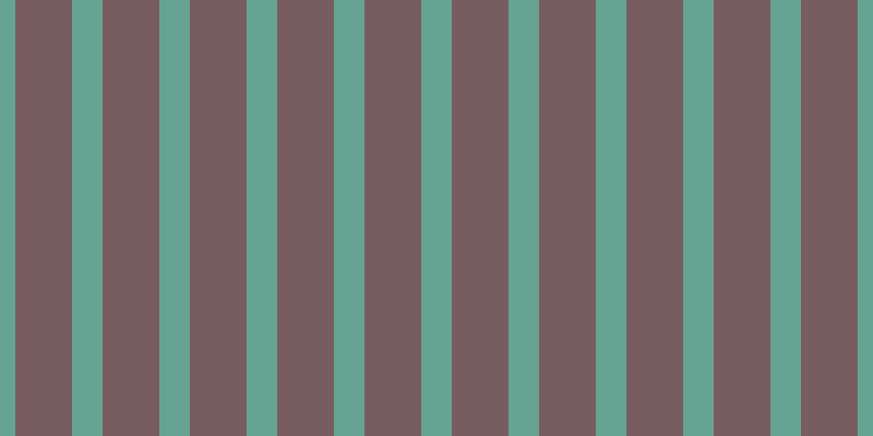 #4e282d (75%), #67a393 vertical lines, twenty-eight pixels wide, fifty-two pixels apart