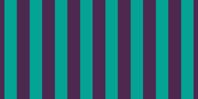 #4e284e, #04a393 vertical lines, fifty pixels wide, fifty-two pixels apart