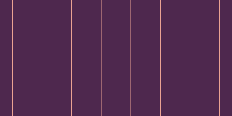 #4e284e, #eba393 vertical lines, two pixels wide, one hundred pixels apart