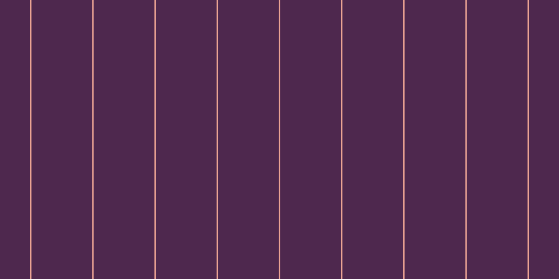 #4e284e, #eba393 vertical lines, two pixels wide, eighty-seven pixels apart