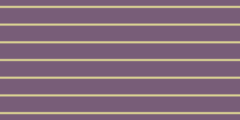 #4e284e (75%), #dbd393 horizontal lines, seven pixels wide, fifty-two pixels apart