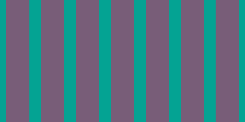 #4e284e (75%), #04a393 vertical lines, thirty-eight pixels wide, seventy-six pixels apart