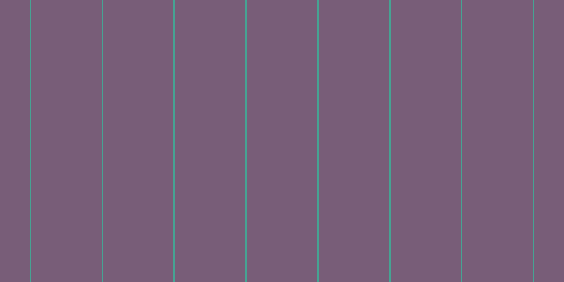 #4e284e (75%), #46a393 vertical lines, two pixels wide, one hundred pixels apart