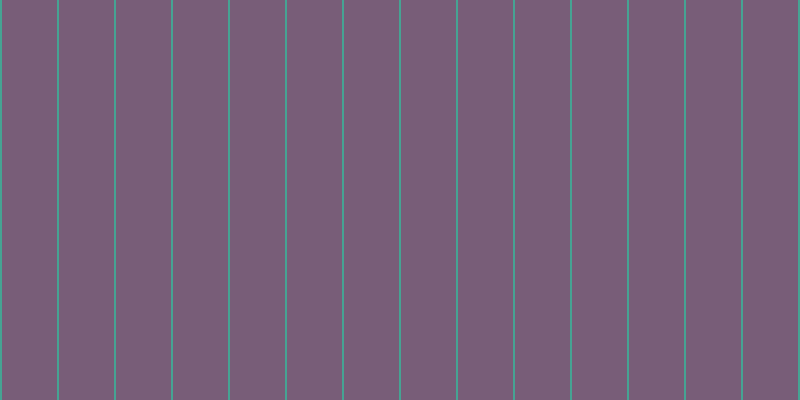#4e284e (75%), #46a393 vertical lines, two pixels wide, fifty-five pixels apart