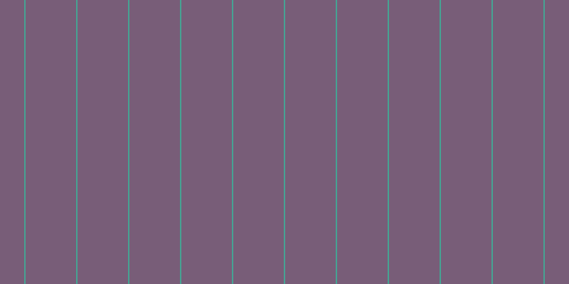 #4e284e (75%), #46a393 vertical lines, two pixels wide, seventy-one pixels apart