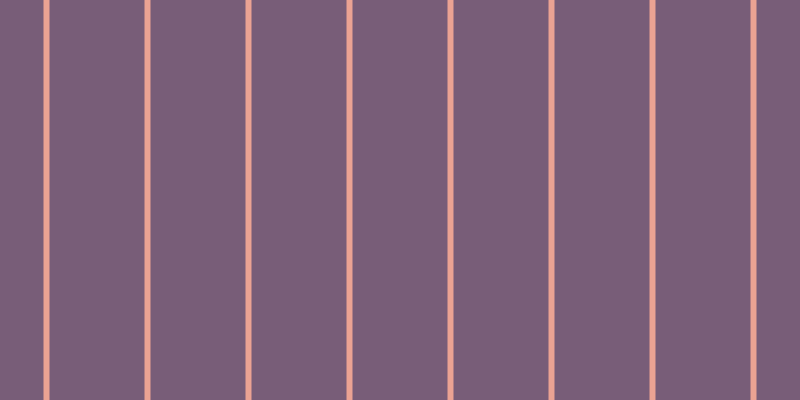 #4e284e (75%), #eba393 vertical lines, six pixels wide, ninety-five pixels apart