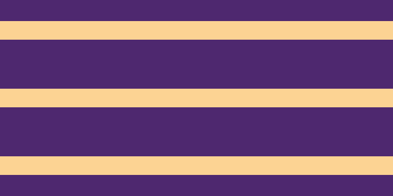 #4e286f, #fcd393 horizontal lines, thirty-eight pixels wide, one hundred pixels apart