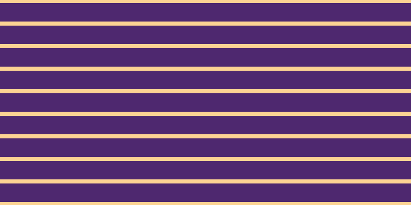 #4e286f, #fcd393 horizontal lines, eight pixels wide, thirty-six pixels apart