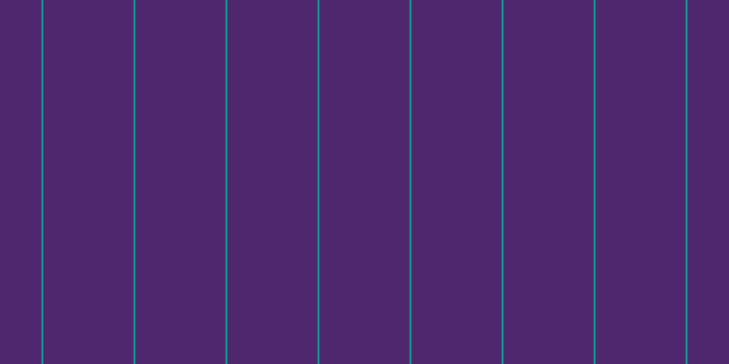 #4e286f, #04a393 vertical lines, two pixels wide, ninety-nine pixels apart