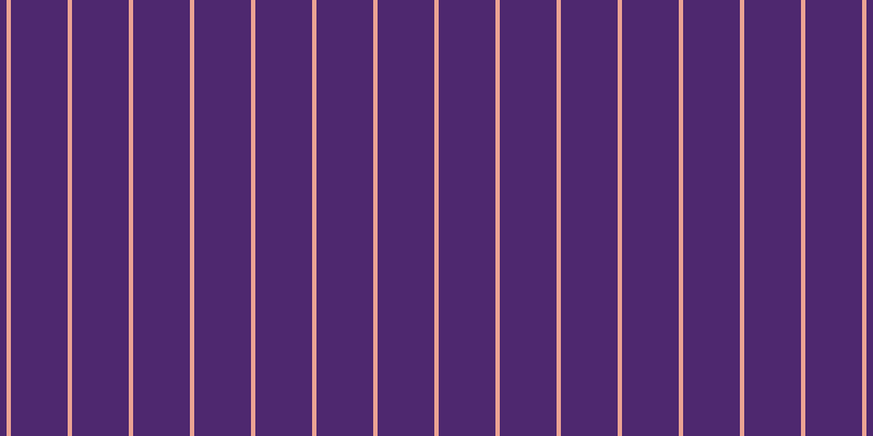 #4e286f, #eba393 vertical lines, four pixels wide, fifty-two pixels apart