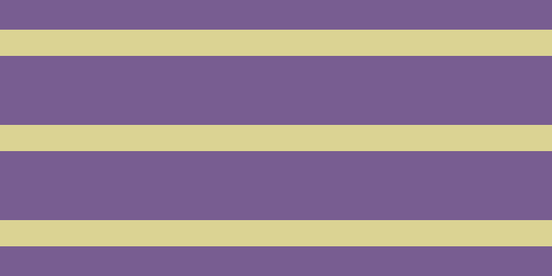 #4e286f (75%), #dbd393 horizontal lines, thirty-eight pixels wide, one hundred pixels apart
