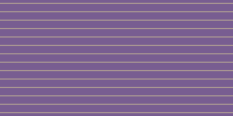 #4e286f (75%), #dbd393 horizontal lines, two pixels wide, twenty-seven pixels apart