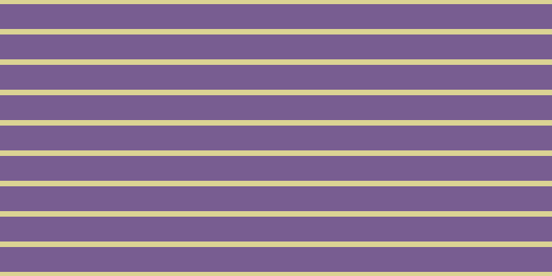#4e286f (75%), #dbd393 horizontal lines, eight pixels wide, thirty-six pixels apart