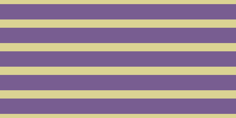 #4e286f (75%), #dbd393 horizontal lines, twenty-eight pixels wide, fifty-two pixels apart