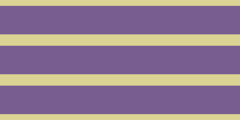 #4e286f (75%), #dbd393 horizontal lines, thirty-eight pixels wide, ninety-five pixels apart