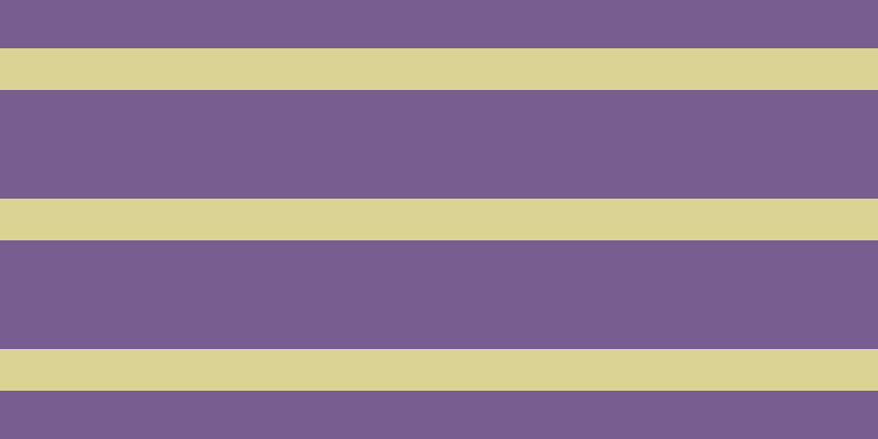 #4e286f (75%), #dbd393 horizontal lines, thirty-eight pixels wide, ninety-nine pixels apart