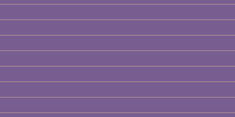 #4e286f (75%), #fcd393 horizontal lines, one pixels wide, fifty-two pixels apart