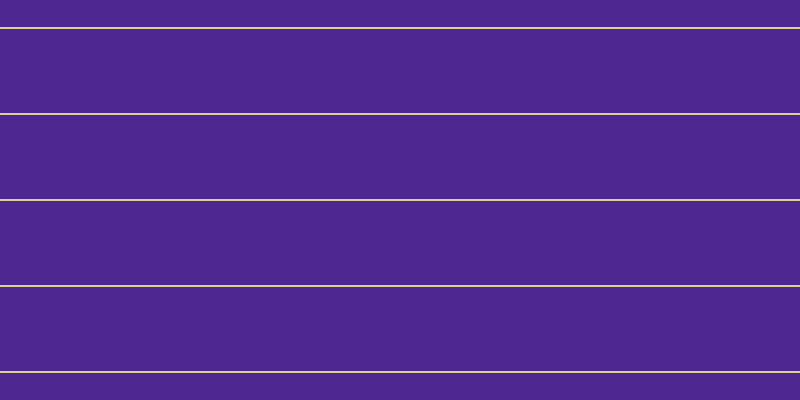 #4e2890, #dbd393 horizontal lines, two pixels wide, eighty-four pixels apart
